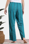 Zivame Zellij Dreams Woven Pyjama - Lake Blue — thumbnail 4